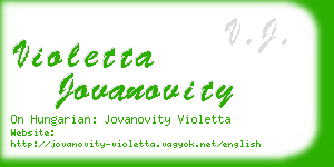 violetta jovanovity business card